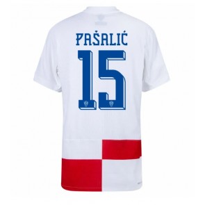 Chorvatsko Mario Pasalic #15 Domácí Dres ME 2024 Krátký Rukáv